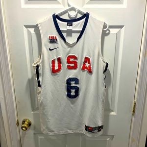 LeBron James Team USA white ‘08 Jersey